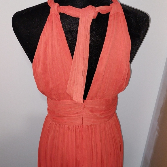 Fall Orange Chiffon Dress - Picture 10 of 10